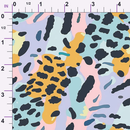 Sorbet Cheetah Spots Pattern 16 Minky Fabric
