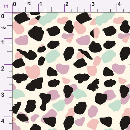 Sorbet Cheetah Spots Pattern 18 Minky Fabric