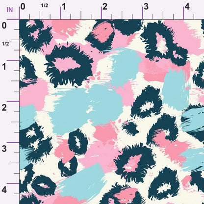 Sorbet Cheetah Spots Pattern 2 Minky Fabric