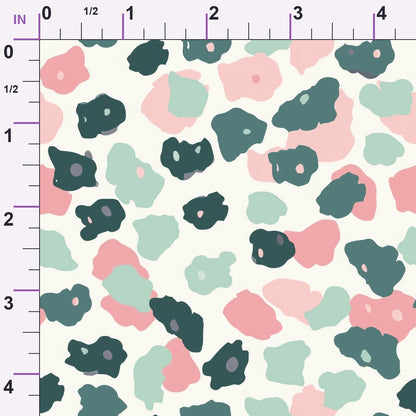 Sorbet Cheetah Spots Pattern 3 Minky Fabric