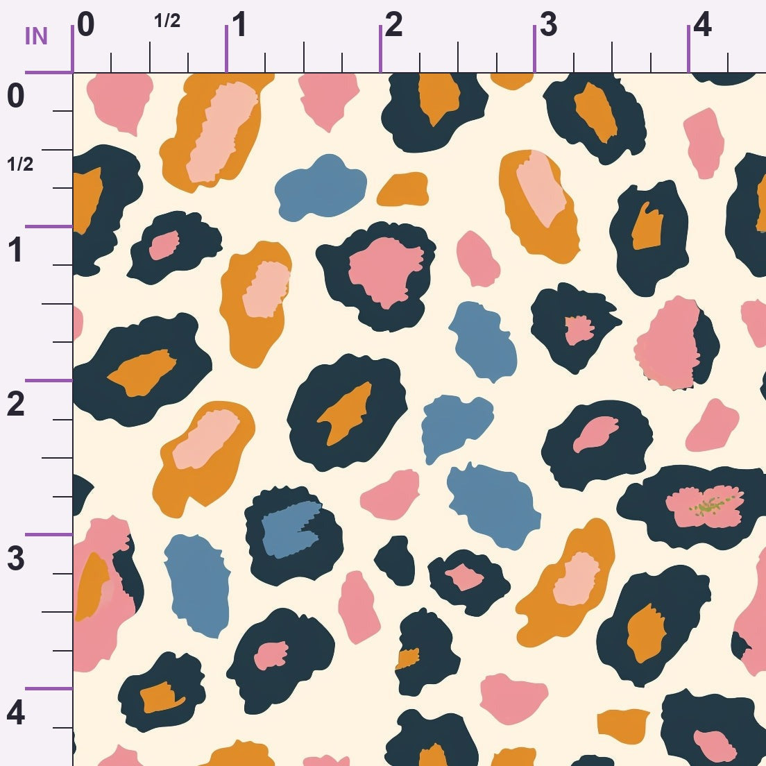 Sorbet Cheetah Spots Pattern 4 Minky Fabric