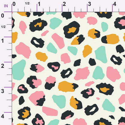 Sorbet Cheetah Spots Pattern 5 Minky Fabric