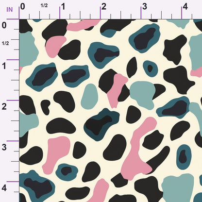 Sorbet Cheetah Spots Pattern 6 Minky Fabric