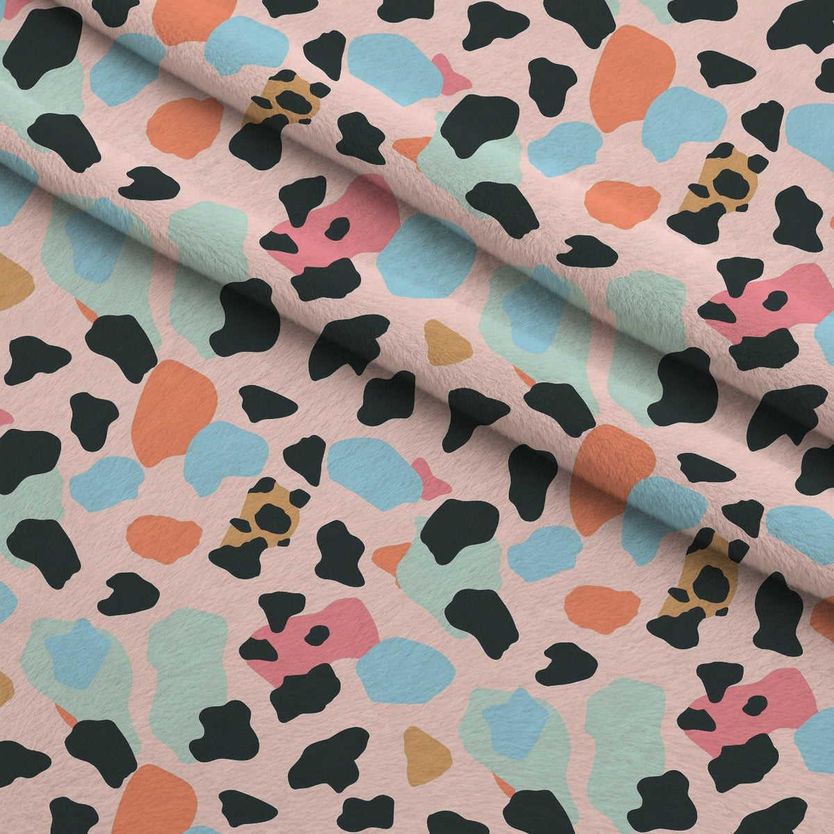 Sorbet Cheetah Spots Pattern 7 Minky Fabric