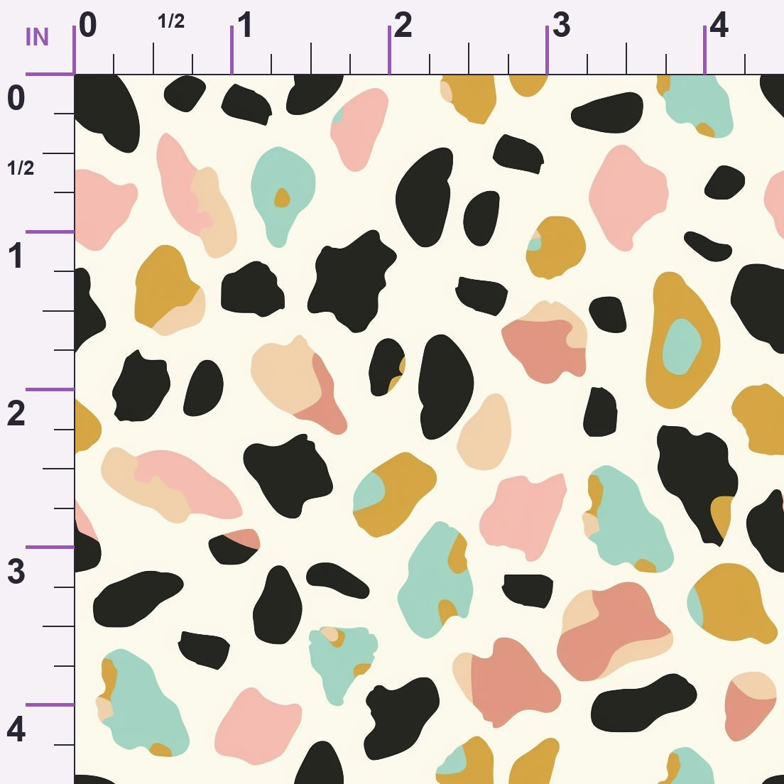 Sorbet Cheetah Spots Pattern 8 Minky Fabric