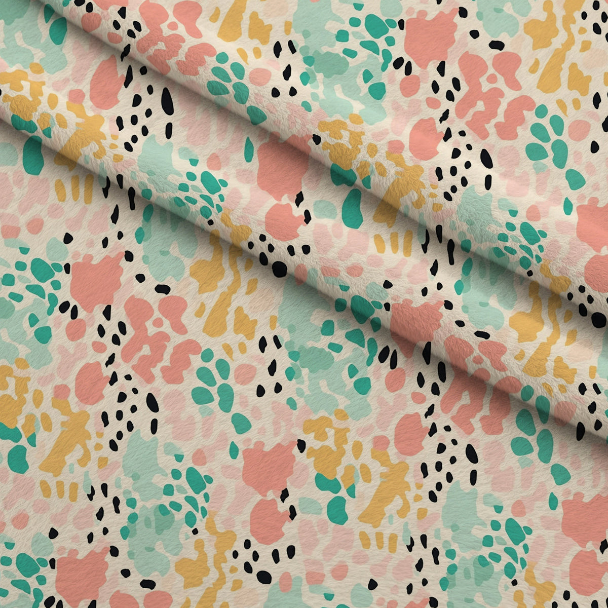 Sorbet Cheetah Spots Pattern 9 Minky Fabric
