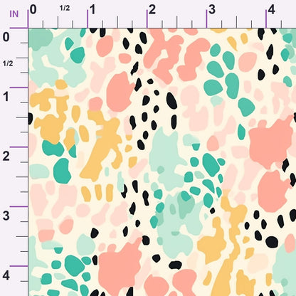 Sorbet Cheetah Spots Pattern 9 Minky Fabric
