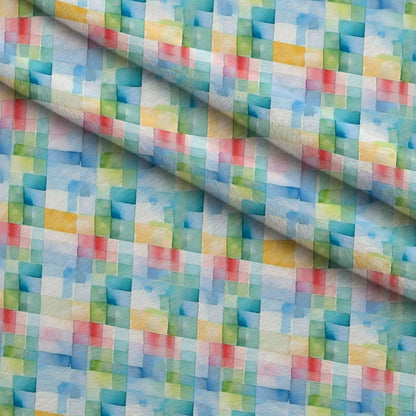 Sorbet Squares Pattern 1 Minky Fabric
