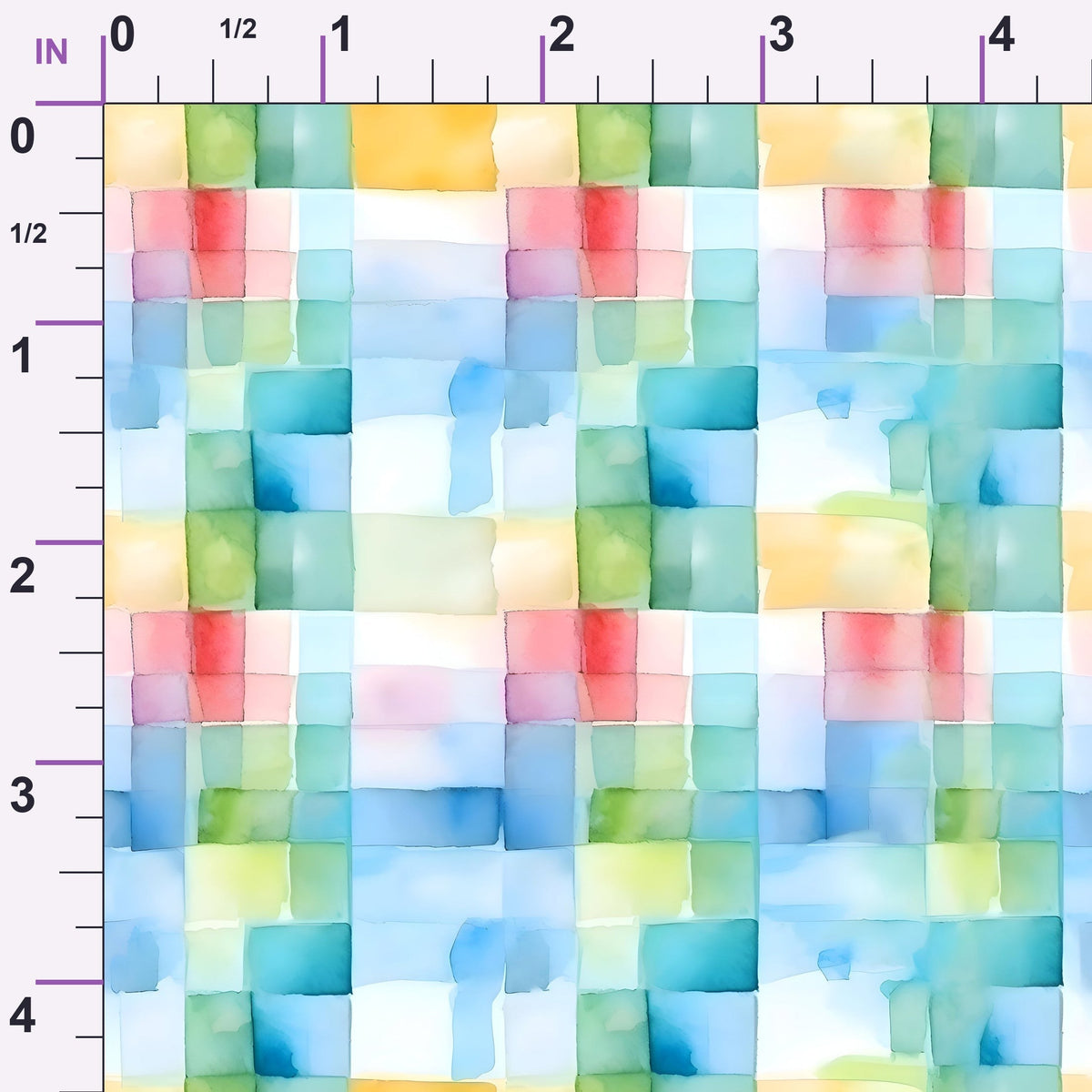 Sorbet Squares Pattern 1 Minky Fabric