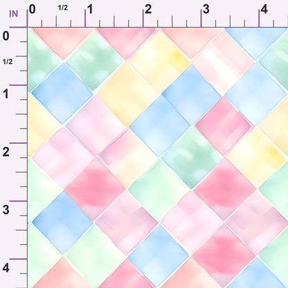 Sorbet Squares Pattern 10 Minky Fabric