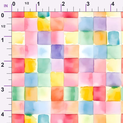 Sorbet Squares Pattern 11 Minky Fabric