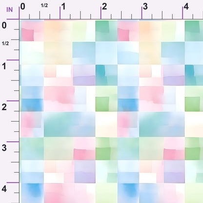 Sorbet Squares Pattern 2 Minky Fabric