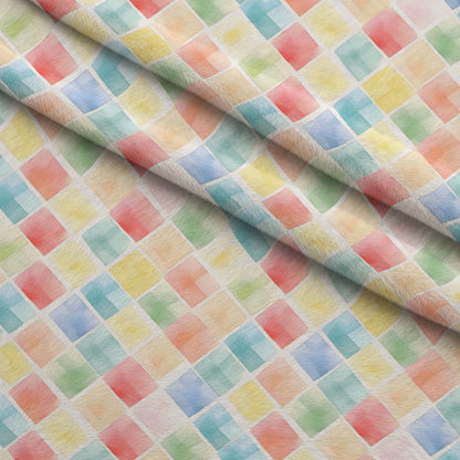 Sorbet Squares Pattern 6 Minky Fabric