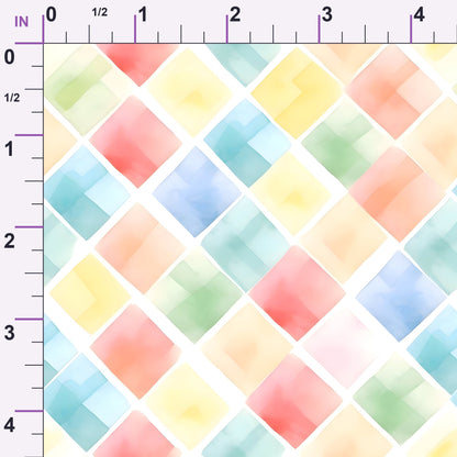 Sorbet Squares Pattern 6 Minky Fabric