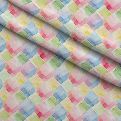 Sorbet Squares Pattern 7 Minky Fabric