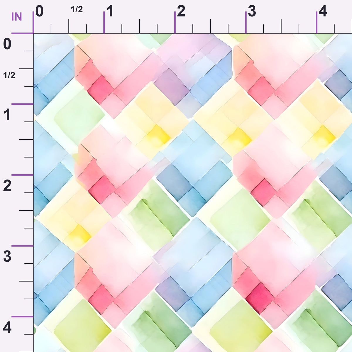 Sorbet Squares Pattern 7 Minky Fabric