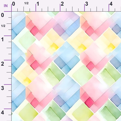 Sorbet Squares Pattern 7 Minky Fabric