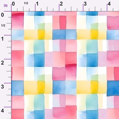 Sorbet Squares Pattern 9 Minky Fabric