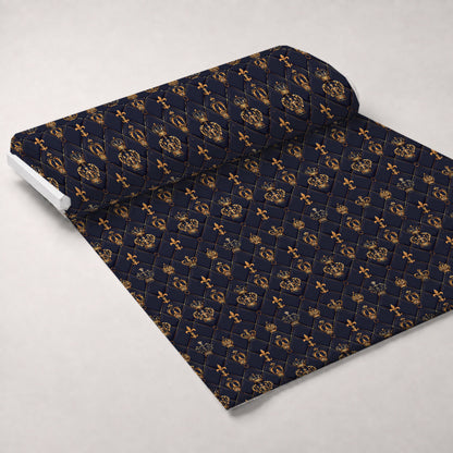 Sovereign Gold Pattern 3 Minky Fabric
