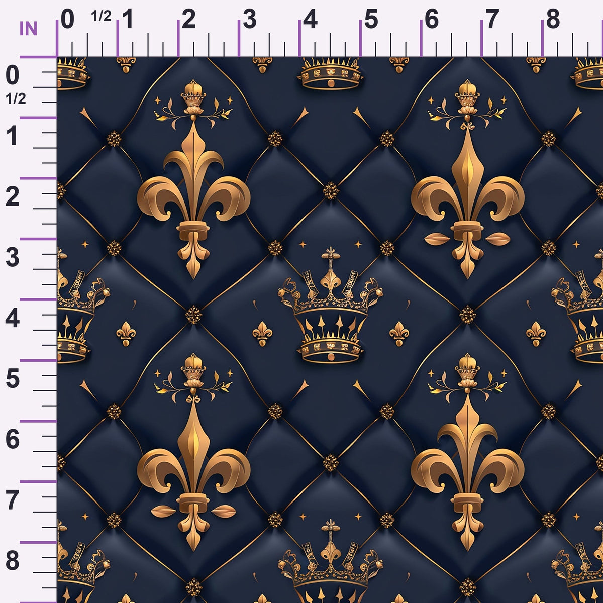 Sovereign Gold Pattern 8 Minky Fabric