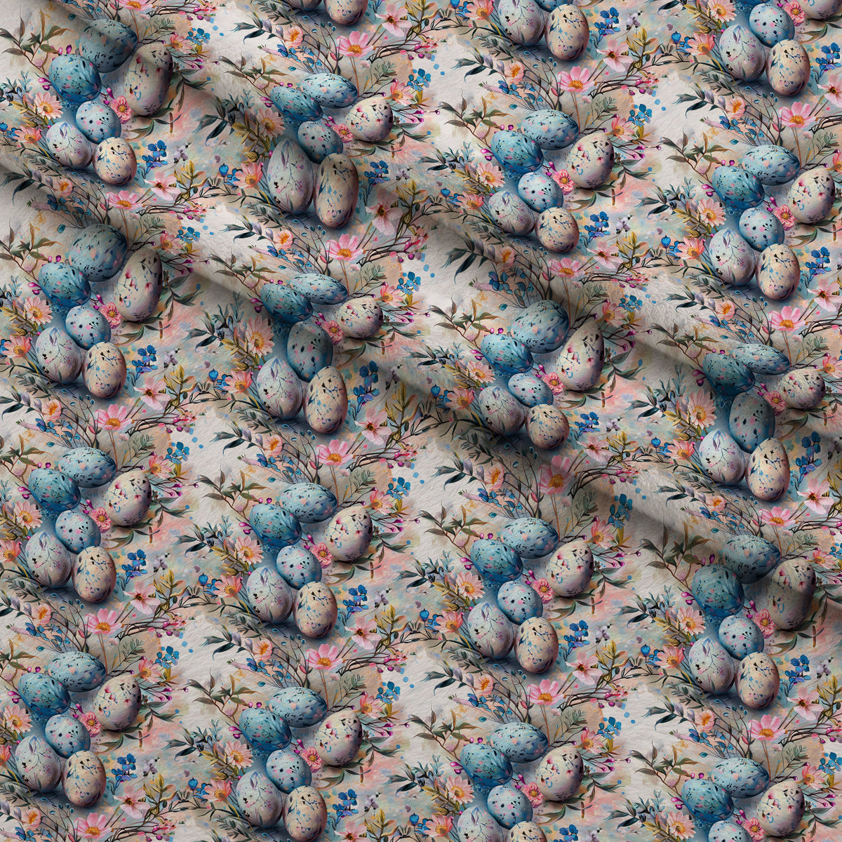 Speckled Nest Blooms Pattern 1 Minky Fabric