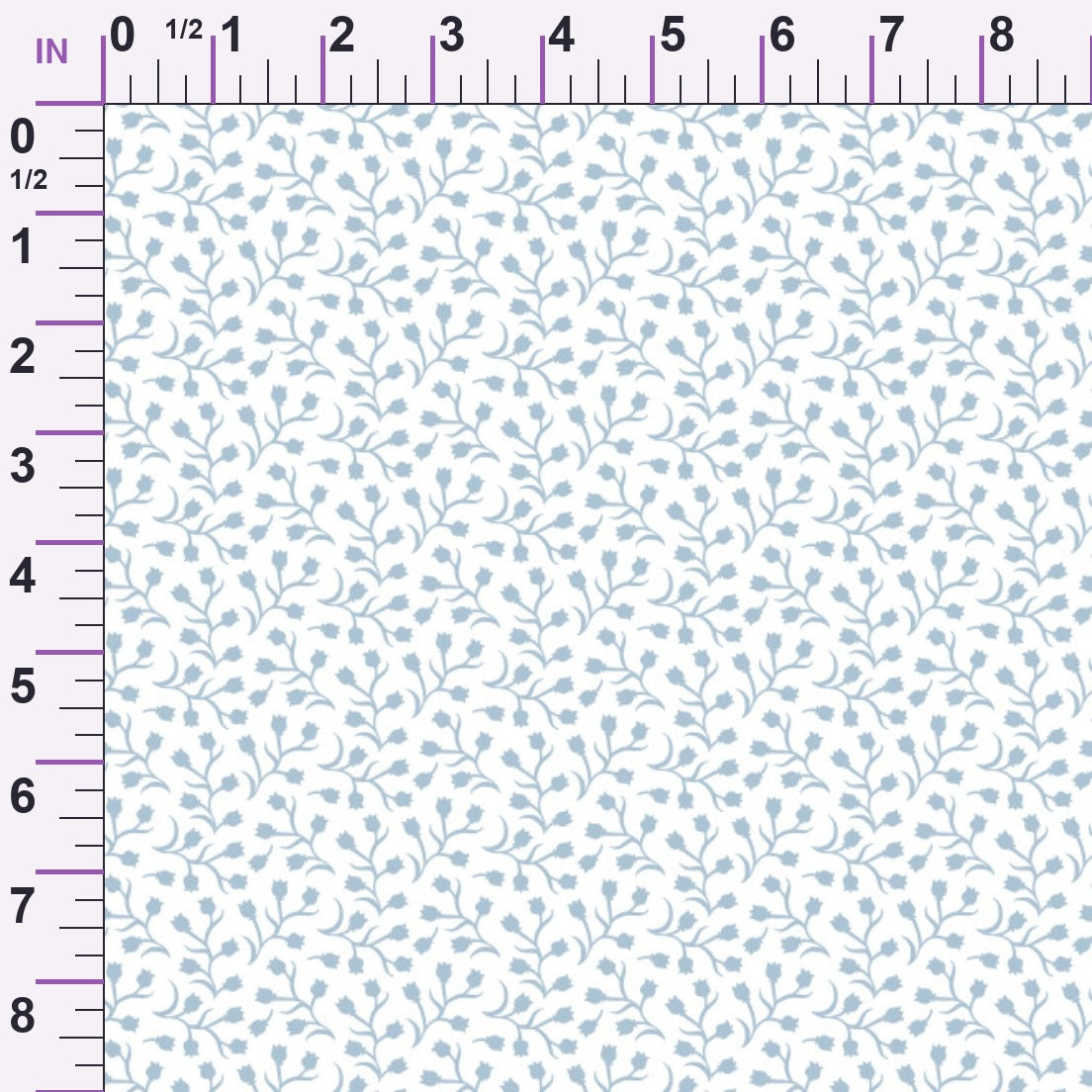 Spindle Ditsy Flowers Minky Fabric