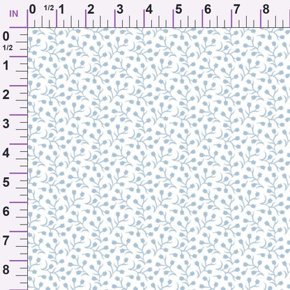 Spindle Ditsy Flowers Minky Fabric