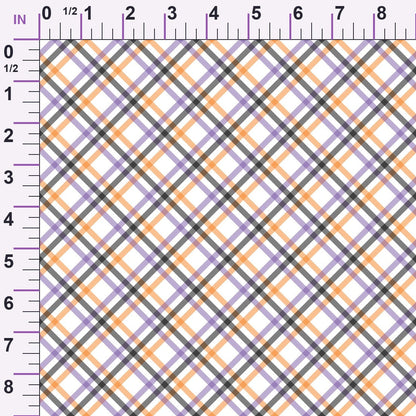 Spooky Plaids Pattern 11 Minky Fabric