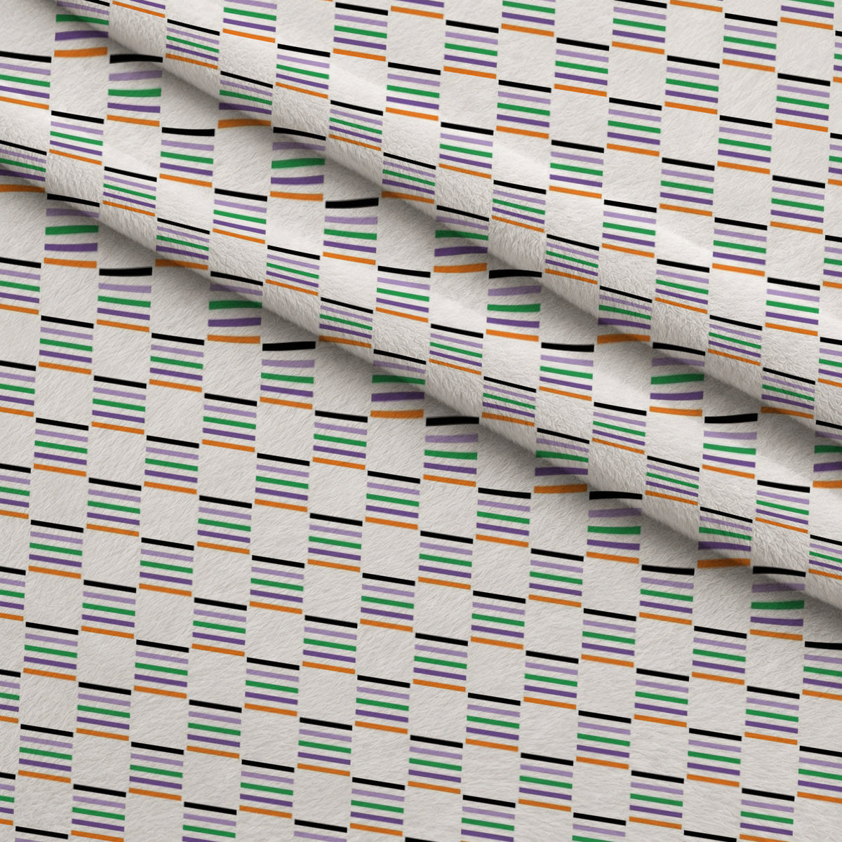 Spooky Plaids Pattern 2 Minky Fabric