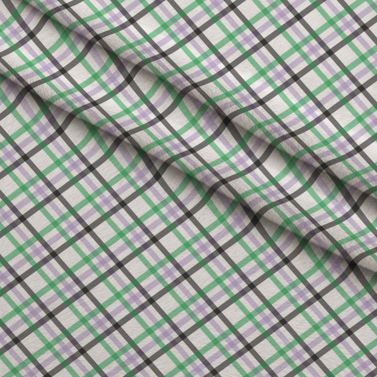 Spooky Plaids Pattern 4 Minky Fabric