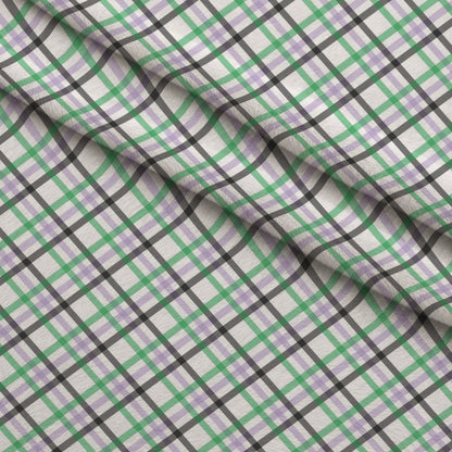Spooky Plaids Pattern 4 Minky Fabric