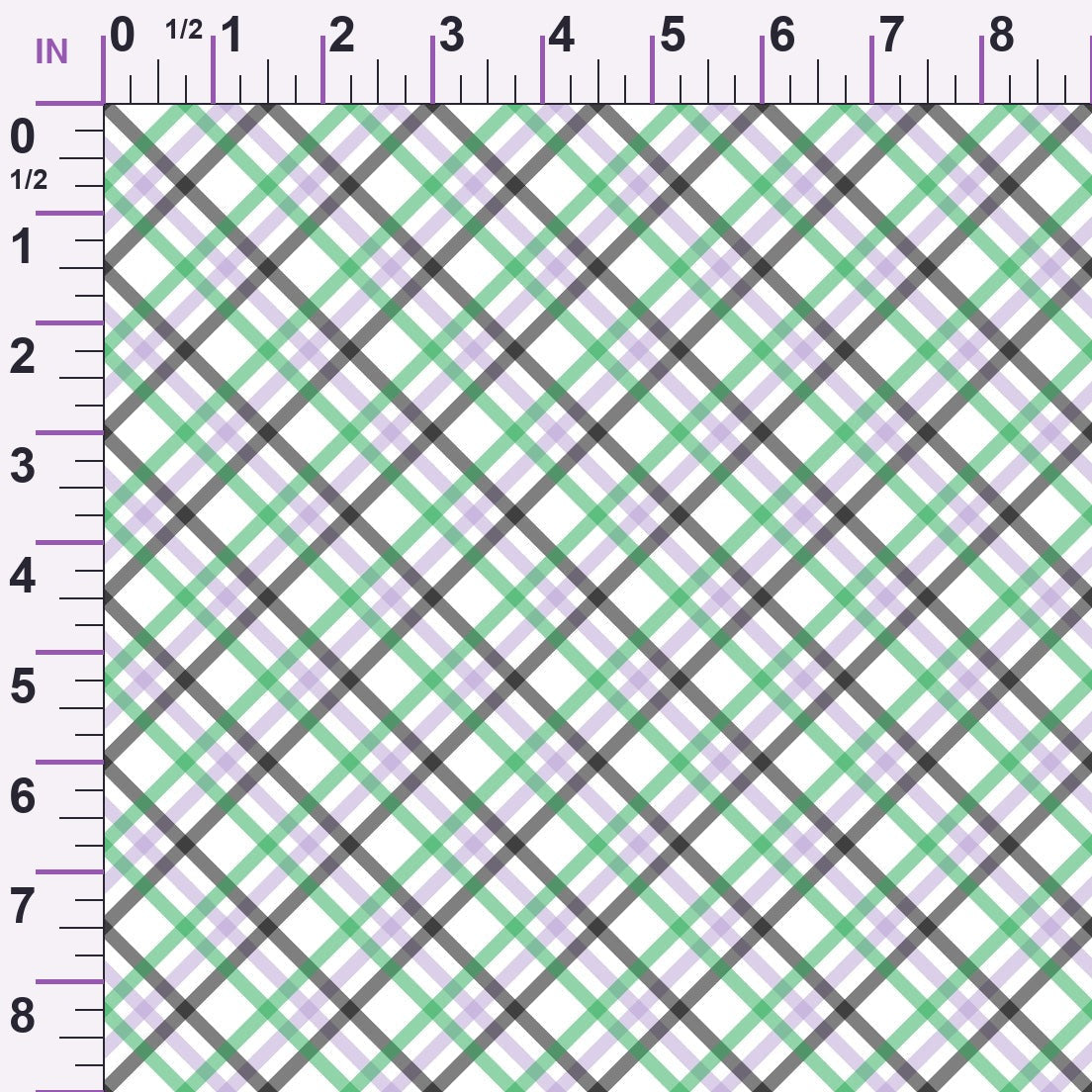 Spooky Plaids Pattern 4 Minky Fabric