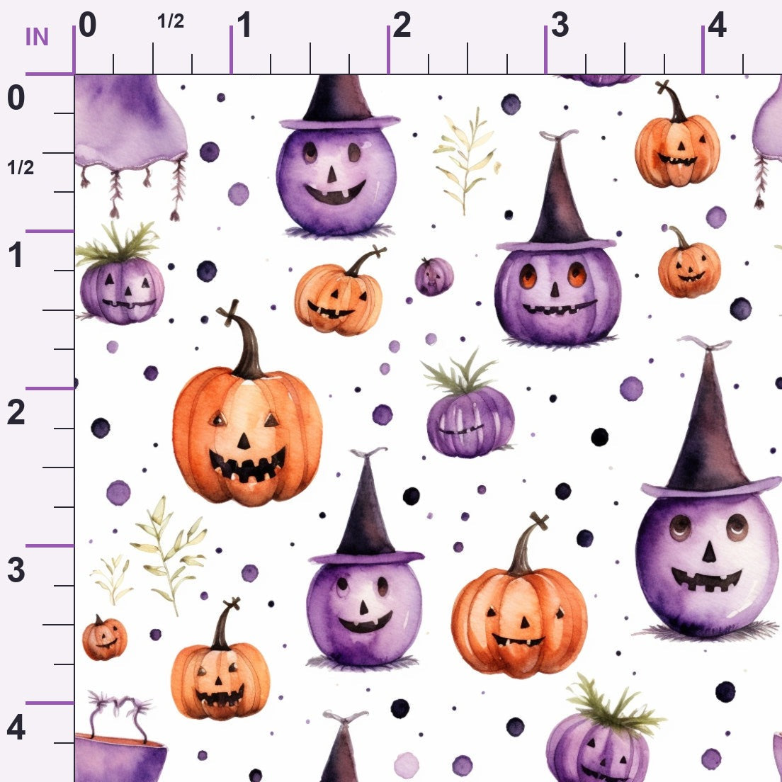 Spooky Pumpkin Patch Pattern 10 Minky Fabric