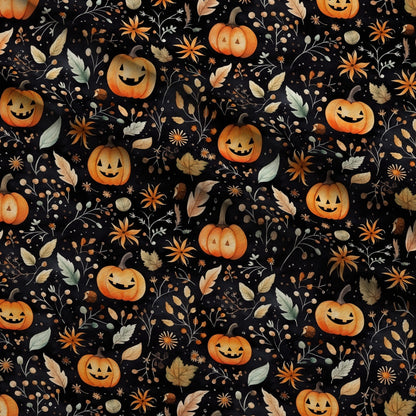 Spooky Pumpkin Patch Pattern 11 Minky Fabric