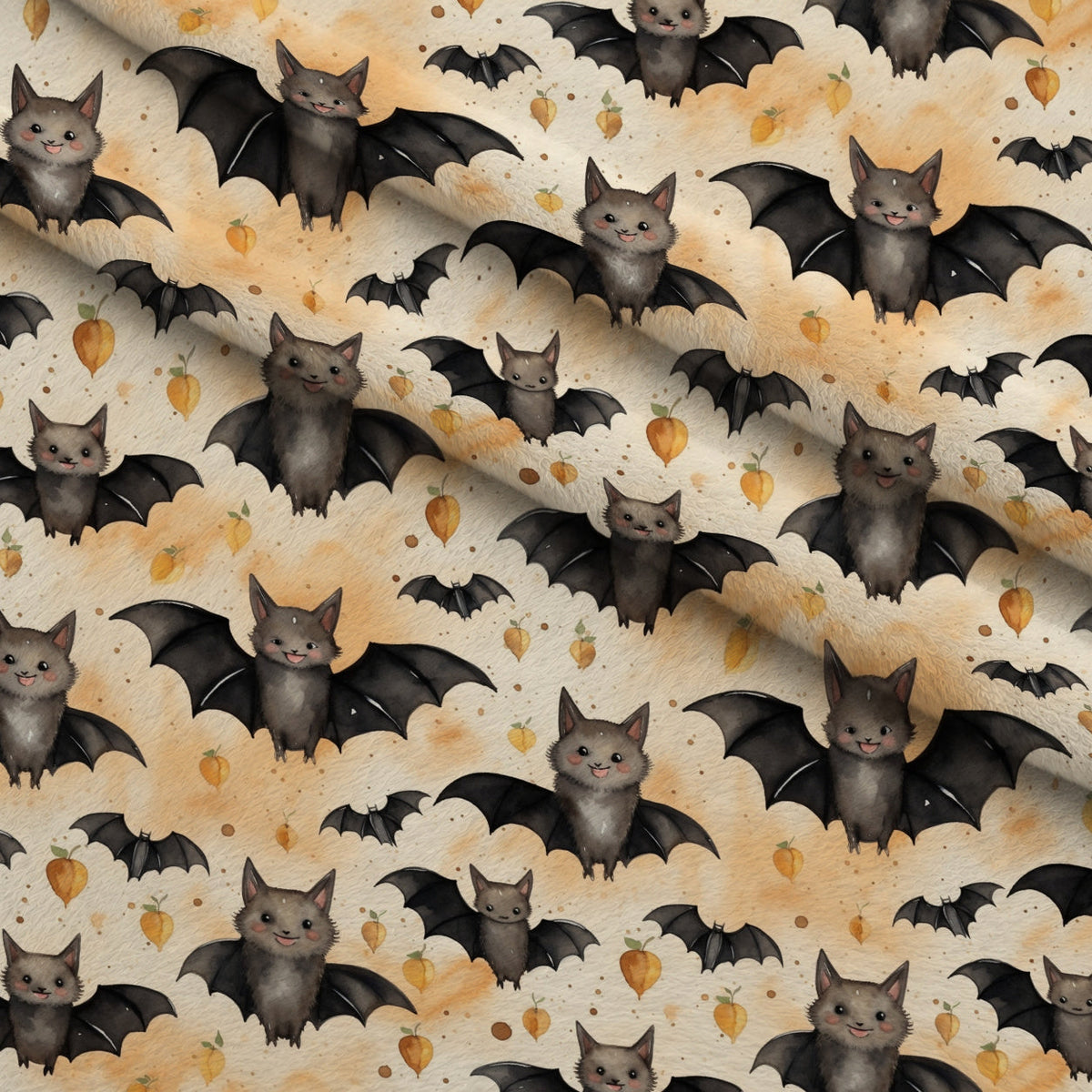 Spooky Pumpkin Patch Pattern 14 Minky Fabric