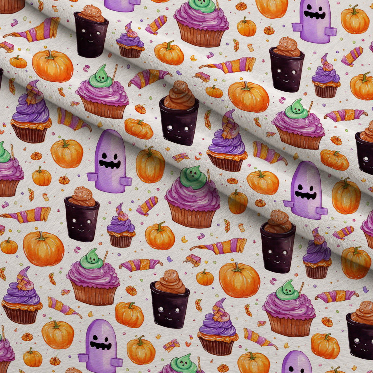 Spooky Pumpkin Patch Pattern 19 Minky Fabric