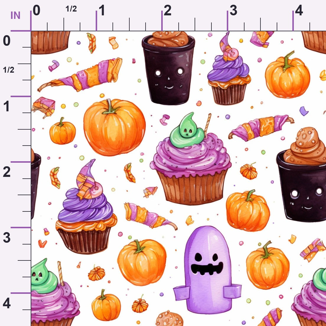 Spooky Pumpkin Patch Pattern 19 Minky Fabric