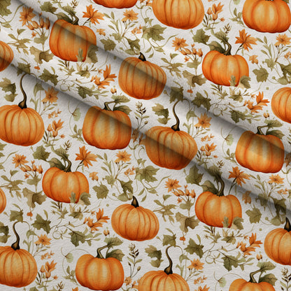 Spooky Pumpkin Patch Pattern 2 Minky Fabric