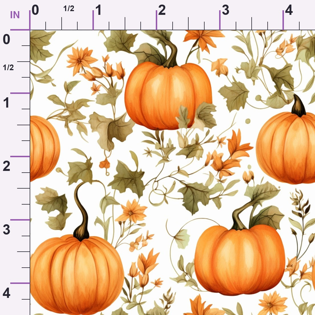 Spooky Pumpkin Patch Pattern 2 Minky Fabric