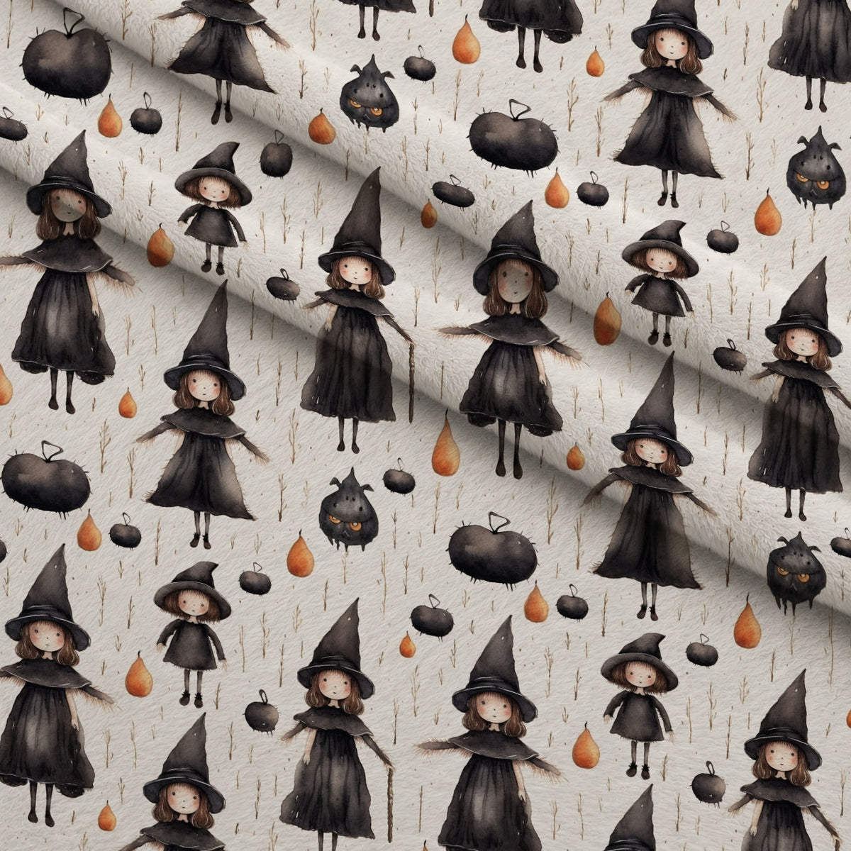 Spooky Pumpkin Patch Pattern 20 Minky Fabric
