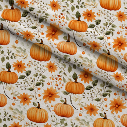 Spooky Pumpkin Patch Pattern 4 Minky Fabric