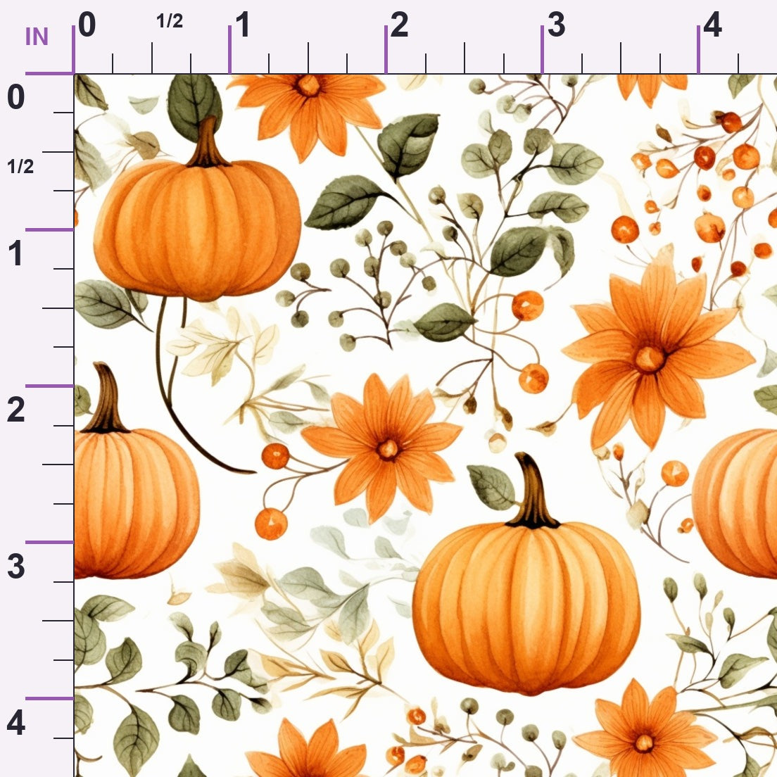 Spooky Pumpkin Patch Pattern 4 Minky Fabric
