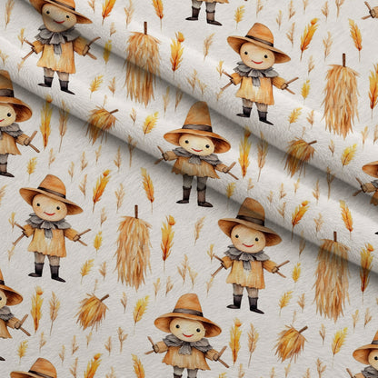 Spooky Pumpkin Patch Pattern 5 Minky Fabric