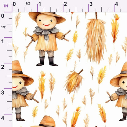 Spooky Pumpkin Patch Pattern 5 Minky Fabric