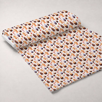 Spooky Pumpkin Patch Pattern 6 Minky Fabric