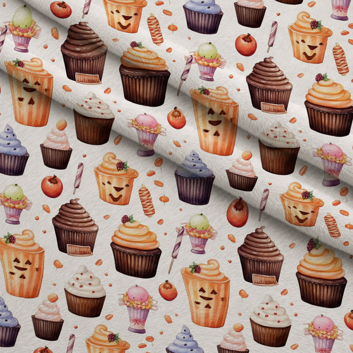Spooky Pumpkin Patch Pattern 6 Minky Fabric
