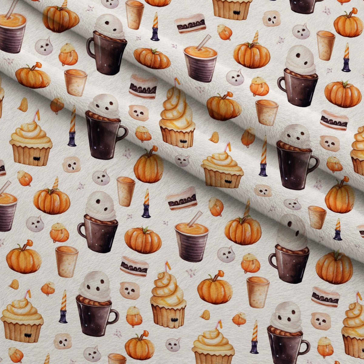 Spooky Pumpkin Patch Pattern 7 Minky Fabric