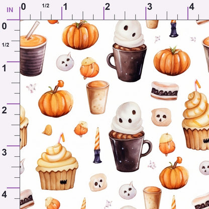 Spooky Pumpkin Patch Pattern 7 Minky Fabric