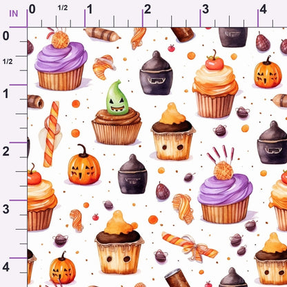 Spooky Pumpkin Patch Pattern 8 Minky Fabric