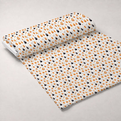 Spooky Pumpkin Patch Pattern 9 Minky Fabric